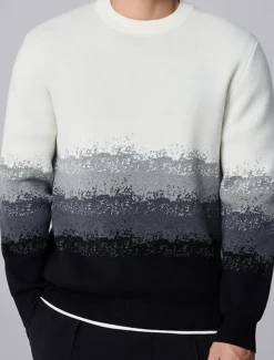 Men's Sweater Pullover Sweater Jumper Knit Regular Ombre Crew Neck Knitwear Elegant Formal Anniversary Clothing Apparel Fall Winter Black M L XL