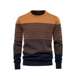 Men's Sweater Red Orange Beige Long Sleeve Top Golf Attire Clothes Outfits Wear Apparel