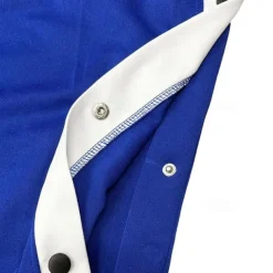 Men's Sweatpants Joggers Tear Away Pants Trousers Straight Leg Sweatpants Drawstring Elastic Waist Side Button Plain Comfort Breathable Full Length Outdoor Daily Going out Fashion Casual Black Blue