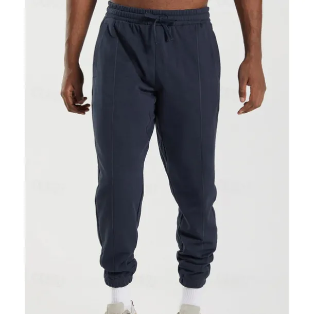 Men's Sweatpants Joggers Trousers Pocket Drawstring Elastic Waist Plain Comfort Sports Outdoor Daily Fashion Casual Black White Micro-elastic