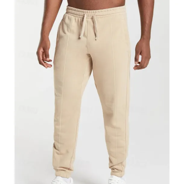 Men's Sweatpants Joggers Trousers Pocket Drawstring Elastic Waist Plain Comfort Sports Outdoor Daily Fashion Casual Black White Micro-elastic