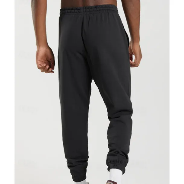 Men's Sweatpants Joggers Trousers Pocket Drawstring Elastic Waist Plain Comfort Sports Outdoor Daily Fashion Casual Black White Micro-elastic