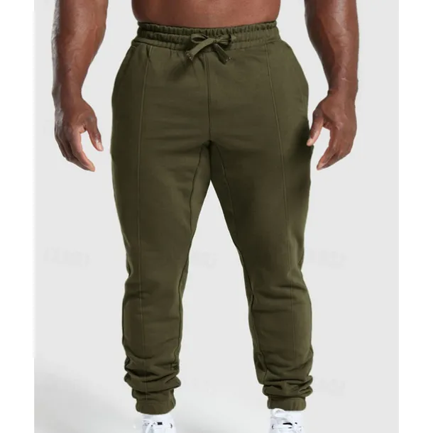 Men's Sweatpants Joggers Trousers Pocket Drawstring Elastic Waist Plain Comfort Sports Outdoor Daily Fashion Casual Black White Micro-elastic