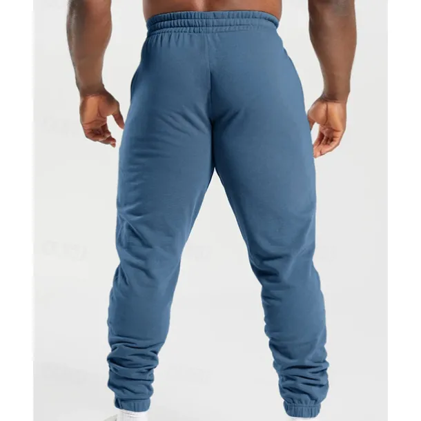 Men's Sweatpants Joggers Trousers Pocket Drawstring Elastic Waist Plain Comfort Sports Outdoor Daily Fashion Casual Black White Micro-elastic