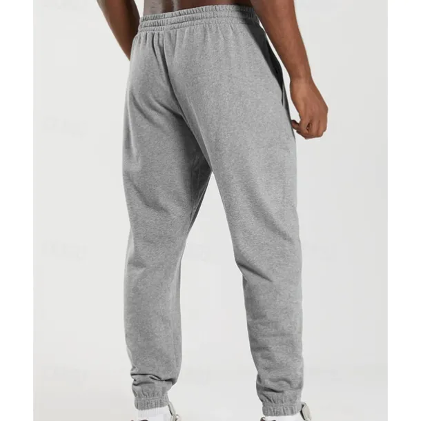 Men's Sweatpants Joggers Trousers Pocket Drawstring Elastic Waist Plain Comfort Sports Outdoor Daily Fashion Casual Black White Micro-elastic