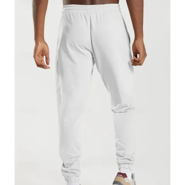 Men's Sweatpants Joggers Trousers Pocket Drawstring Elastic Waist Plain Comfort Sports Outdoor Daily Fashion Casual Black White Micro-elastic