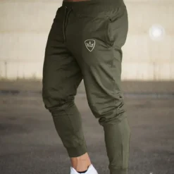 Men's Sweatpants Joggers Trousers Track Pants Drawstring Elastic Waist Geometric Pattern Sports Outdoor Athleisure ArmyGreen Black