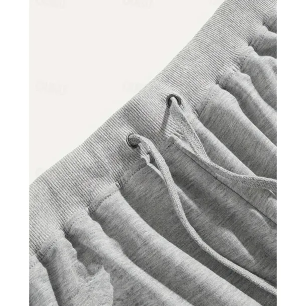 Men's Sweatpants Joggers Trousers Casual Pants Drawstring Side Stripe Elastic Waist Plain Comfort Warm Full Length Outdoor Casual Daily Sports Fashion Black-White Black-Red