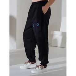 Men's Sweatpants Joggers Trousers Drawstring Side Pockets Elastic Waist Animal Graphic Prints Comfort Breathable Sports Outdoor Casual Daily Cotton Blend Terry Streetwear Designer Black Purple