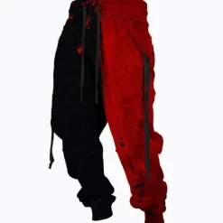 Men's Sweatpants Joggers Trousers Drawstring Elastic Waist Ribbon Graphic Prints Comfort Breathable Sports Outdoor Casual Daily Cotton Blend Terry Streetwear Designer Red Blue Micro-elastic