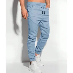 Men's Sweatpants Joggers Trousers Pocket Drawstring Elastic Waist Plain Comfort Sports Outdoor Daily Fashion Casual Black Light Green Micro-elastic