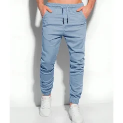 Men's Sweatpants Joggers Trousers Pocket Drawstring Elastic Waist Plain Comfort Sports Outdoor Daily Fashion Casual Black Light Green Micro-elastic