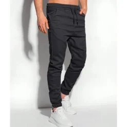 Men's Sweatpants Joggers Trousers Pocket Drawstring Elastic Waist Plain Comfort Sports Outdoor Daily Fashion Casual Black Light Green Micro-elastic