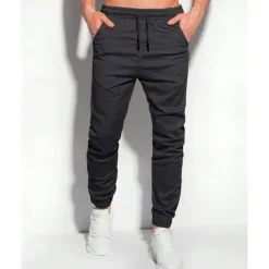 Men's Sweatpants Joggers Trousers Pocket Drawstring Elastic Waist Plain Comfort Sports Outdoor Daily Fashion Casual Black Light Green Micro-elastic