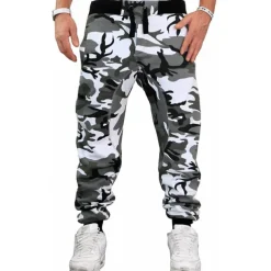 Men's Sweatpants Joggers Trousers Pants Trousers Drawstring Elastic Waistband Camouflage Breathable Soft Sports & Outdoor Daily Cotton Casual / Sporty Yellow camouflage Green camouflage