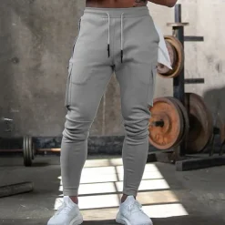 Men's Sweatpants Running Pants Track Pants Pocket Drawstring Elastic Waistband Pants / Trousers Outdoor Sports & Outdoor Athletic Fall Soft Marathon Running Workout Tailored Fit Sportswear Activewear