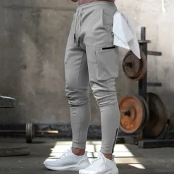 Men's Sweatpants Running Pants Track Pants Pocket Drawstring Elastic Waistband Pants / Trousers Outdoor Sports & Outdoor Athletic Fall Soft Marathon Running Workout Tailored Fit Sportswear Activewear