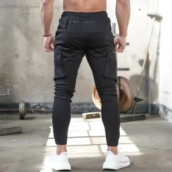 Men's Sweatpants Running Pants Track Pants Pocket Drawstring Elastic Waistband Pants / Trousers Outdoor Sports & Outdoor Athletic Fall Soft Marathon Running Workout Tailored Fit Sportswear Activewear