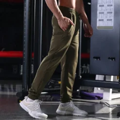 Men's Sweatpants Running Pants Track Pants Pocket Drawstring Elastic Waistband Pants / Trousers Outdoor Sports & Outdoor Athletic Fall Cotton Breathable Soft Marathon Running Workout Tailored Fit