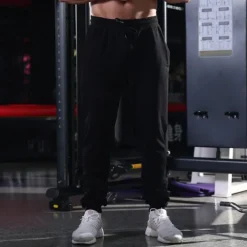 Men's Sweatpants Running Pants Track Pants Pocket Drawstring Elastic Waistband Pants / Trousers Outdoor Sports & Outdoor Athletic Fall Cotton Breathable Soft Marathon Running Workout Tailored Fit