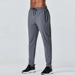 Men's Sweatpants Running Pants Track Pants Drawstring Elastic Waistband Zipper Pocket Pants / Trousers Outdoor Sports & Outdoor Athletic Fall Quick Dry Lightweight Soft Marathon Running Workout