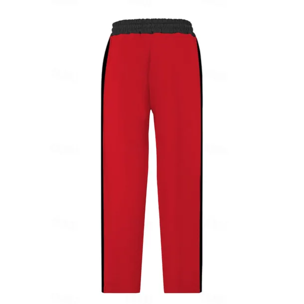 Men's Sweatpants Trousers Casual Pants Patchwork Pocket Drawstring Color Block Comfort Vacation Sports Outdoor Casual Black White Micro-elastic