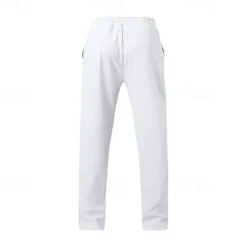 Men's Sweatpants Wide Leg Sweatpants Trousers Pocket Drawstring Elastic Waist Plain Comfort Sports Outdoor Daily Fashion Casual ArmyGreen Black Micro-elastic