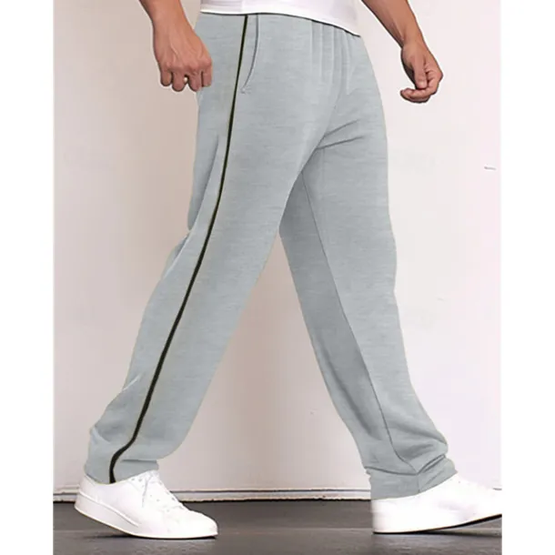 Men's Sweatpants Wide Leg Sweatpants Trousers Patchwork Pocket Drawstring Color Block Comfort Sports Outdoor Daily Fashion Casual Black Red Micro-elastic