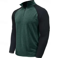 Men's Sweatshirt Quarter Zip Sweatshirt White Red Royal Blue Blue Green Half Zip Color Block Patchwork Sports & Outdoor Daily Holiday Streetwear Basic Casual Spring & Fall Clothing Apparel Hoodies