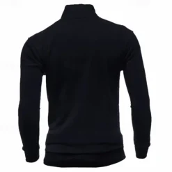 Men's Sweatshirt Zip Up Hoodie Full Zip Sweatshirt Black Wine Army Green Navy Blue Light Grey Standing Collar Plain Zip Up Sports & Outdoor Daily Holiday Polyester Streetwear Basic Casual Spring