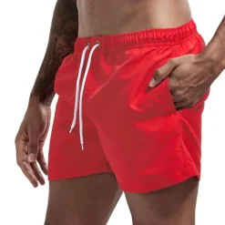Men's Swim Shorts Swim Trunks Quick Dry Board Shorts Bathing Suit Breathable Drawstring With Pockets - Swimming Surfing Beach Water Sports Solid Colored Spring Summer