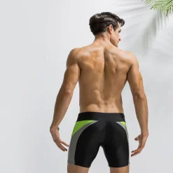 Men's Swim Trunks Board Shorts Swim Brief Pocket Drawstring Elastic Waist Color Block Comfort Breathable Short Casual Daily Holiday Fashion Streetwear Black Deep Blue Micro-elastic