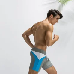 Men's Swim Trunks Board Shorts Swim Brief Pocket Drawstring Elastic Waist Color Block Comfort Breathable Short Casual Daily Holiday Fashion Streetwear Black Deep Blue Micro-elastic