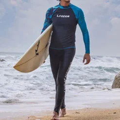 Men's Swim Trunks Rash guard Swimsuit Lightweight Long Sleeve Swimwear Swimsuit 2 Piece Swimming Surfing Beach Water Sports Printed Summer Spring Autumn