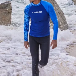 Men's Swim Trunks Rash guard Swimsuit Lightweight Long Sleeve Swimwear Swimsuit 2 Piece Swimming Surfing Beach Water Sports Printed Summer Spring Autumn