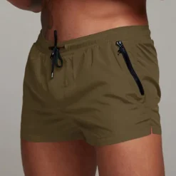 Men's Swim Trunks Swim Shorts Quick Dry Lightweight Board Shorts Bathing Suit Drawstring with Pockets Swimming Surfing Beach Water Sports Solid Colored Summer