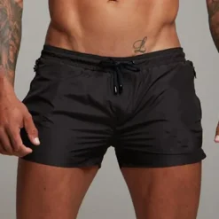 Men's Swim Trunks Swim Shorts Quick Dry Lightweight Board Shorts Bathing Suit Drawstring with Pockets Swimming Surfing Beach Water Sports Solid Colored Summer