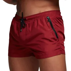 Men's Swim Trunks Swim Shorts Quick Dry Lightweight Board Shorts Bathing Suit Drawstring with Pockets Swimming Surfing Beach Water Sports Solid Colored Summer
