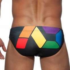 Men's Swim Trunks Swim Shorts Swimwear Bottoms Swimming Surfing Beach Water Sports Patchwork Summer Spring