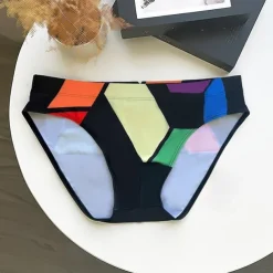 Men's Swim Trunks Swim Shorts Swimwear Bottoms Swimming Surfing Beach Water Sports Patchwork Summer Spring