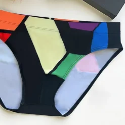 Men's Swim Trunks Swim Shorts Swimwear Bottoms Swimming Surfing Beach Water Sports Patchwork Summer Spring