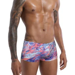 Men's Swim Trunks Swim Shorts Quick Dry Board Shorts Bathing Suit Drawstring 2 in 1 Swimming Surfing Beach Water Sports Painting Summer