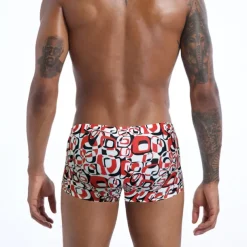 Men's Swim Trunks Swim Shorts Quick Dry Board Shorts Bathing Suit Drawstring 2 in 1 Swimming Surfing Beach Water Sports Painting Summer