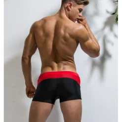 Men's Swim Trunks Swim Shorts Quick Dry Lightweight Board Shorts Bathing Suit Drawstring Swimming Surfing Beach Water Sports Patchwork Summer