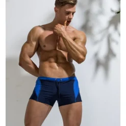 Men's Swim Trunks Swim Shorts Quick Dry Lightweight Board Shorts Bathing Suit Drawstring Swimming Surfing Beach Water Sports Patchwork Summer