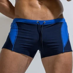 Men's Swim Trunks Swim Shorts Quick Dry Lightweight Board Shorts Bathing Suit Drawstring Swimming Surfing Beach Water Sports Patchwork Summer