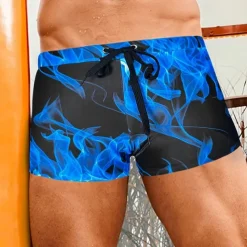 Men's Swim Trunks Swim Shorts Swimwear Bottoms Drawstring Swimming Surfing Beach Water Sports Printed Summer Spring