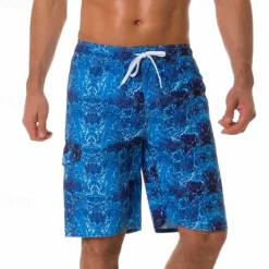 Men's Swim Trunks Swim Shorts Board Shorts Pocket Drawstring Elastic Waistband Shorts Outdoor Sports & Outdoor Beach Fall Quick Dry Lightweight Soft Swimming Surfing Beach Tailored Fit Sportswear