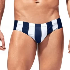 Men's Swim Trunks Swim Shorts Swimwear Bottoms Swimming Surfing Beach Water Sports Stripes Summer Spring