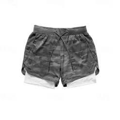 Men's Swim Trunks Swim Shorts Quick Dry Lightweight Board Shorts Bathing Suit with Pockets Compression Liner Drawstring Swimming Surfing Beach Water Sports Solid Colored Summer